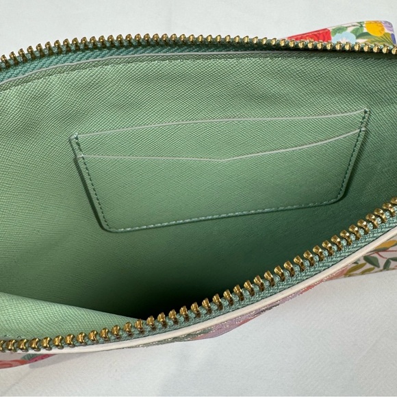 Rifle Paper Co. Zipper Clutch Pouch And Keychain Wristlet Garden Party Floral - Picture 7 of 12